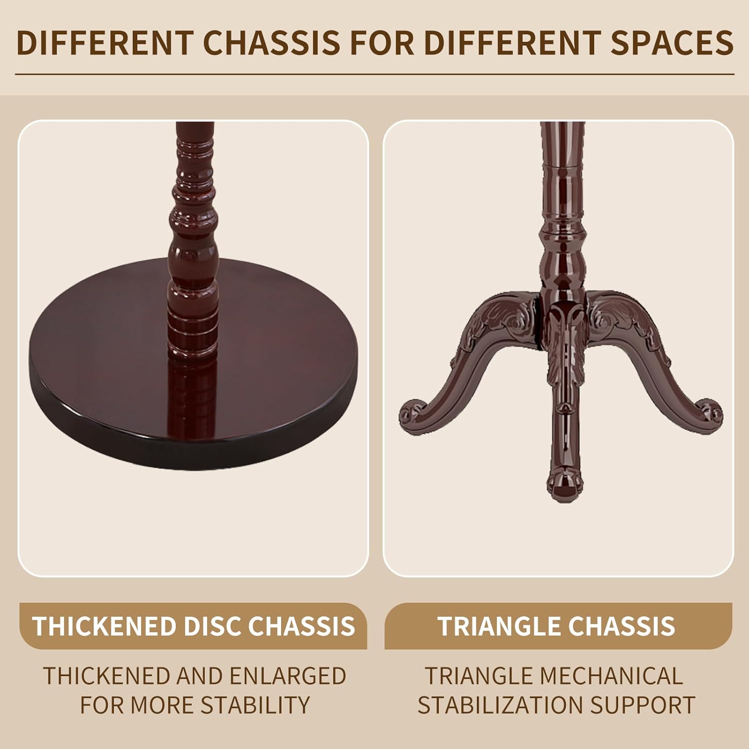 Wooden Coat Rack Stand Sturdy Triangle Base, Natural Birch Wood Coat Racks Freestanding, Vintage Solid Wood Coat Tree Stand with 14 Hooks, Classic Sturdy Coat Racks Hall Tree for Entryway